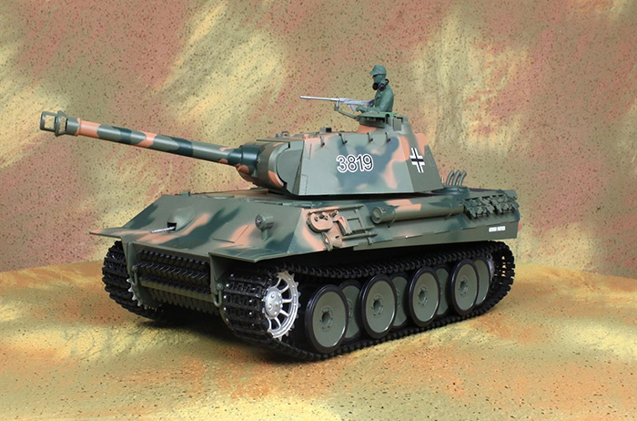 HENG-LONG Toys RC Tank 3819, World War II Germany Panther 1/16 Scale Model Remote control Tank,  Airsoft tank, military vehicles.