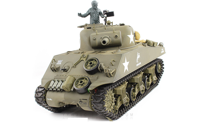 HENG-LONG Toys RC Tank 3898 WWII US Sherman M4A3 1/16 Scale model Tank, airsoft tank, military  vehicles, radio control battle tank.