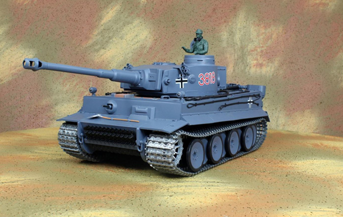 HENG-LONG Toys RC Tank 3818, WWII German Tiger I 1/16 Scale Model Tank, Airsoft tank, military  vehicles, radio control battle tank.
