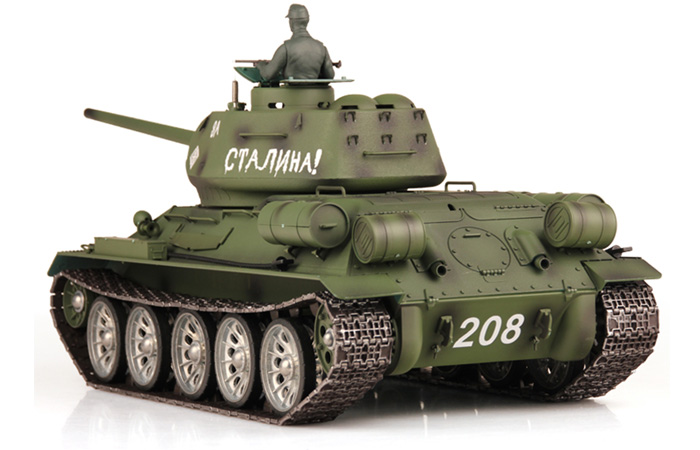 HENG-LONG Toys RC Tank 3909, World War II Soviet Union Russia T-34 Tank 1/16 Scale Model Tank, Airsoft tank, military vehicles, radio control battle tank.