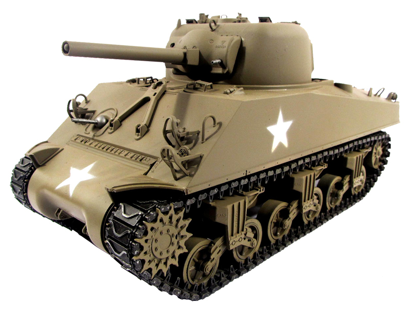 Mato Toys Full Metal RC Tank, Mato 1230-A World War II USA M4A3(75)W Sherman RC Metal Tank.