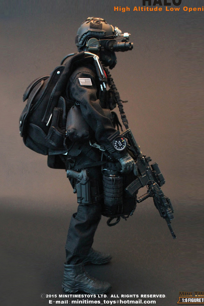 Details about   Mini times toys M013 1/6 US Navy SEAL Team B HALO w/Dog 12' Figure Toys Collecte