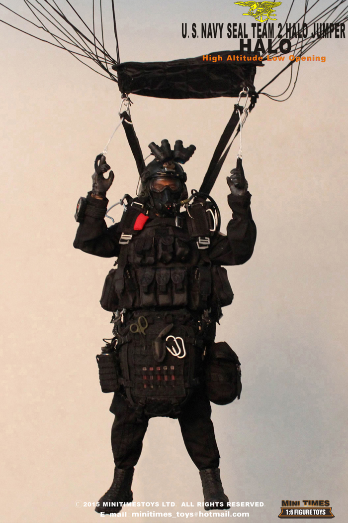 MINI TIMES Toys MT-M001 12 Inch U.S NAVY SEAL TEAM 2 HALO Jumper (High Altitude Low Opening).
