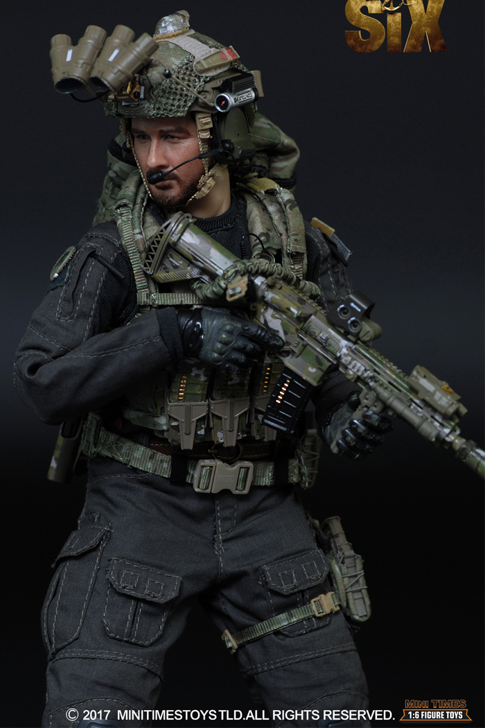 MINI TIMES Toys MT-M008 12 Inch Figure Scale Model US Navy Seal Team Six Soldier Male Action Army Figure Model.