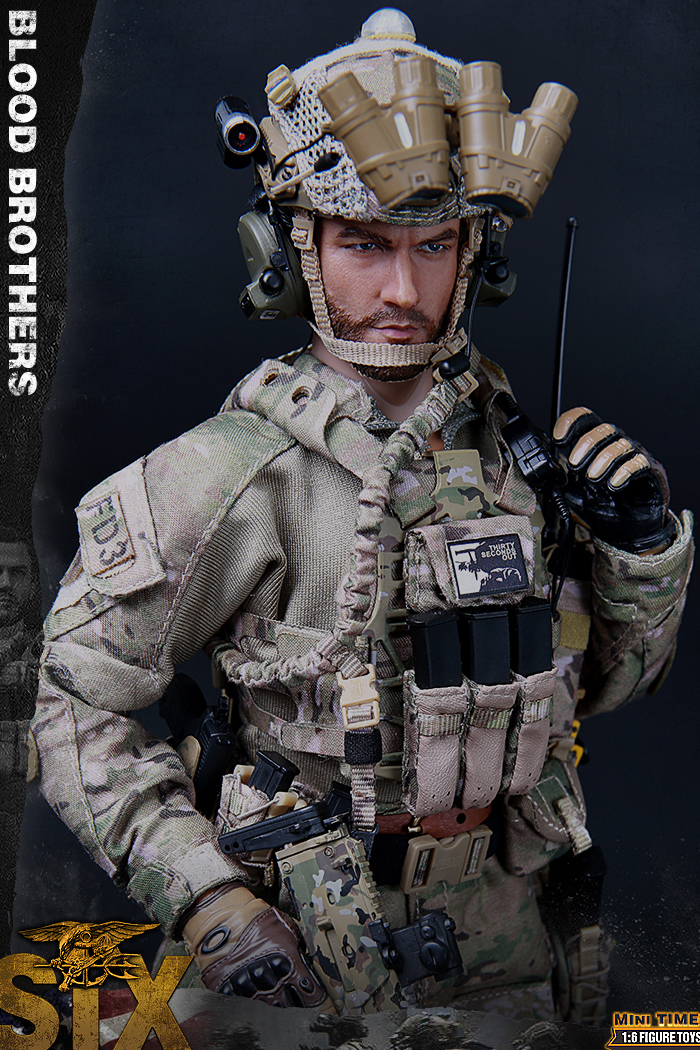 MINI TIMES Toys MT-M010 12 Inch Figure Scale Model US Navy Seal Team Six Soldier Blood Brothers.