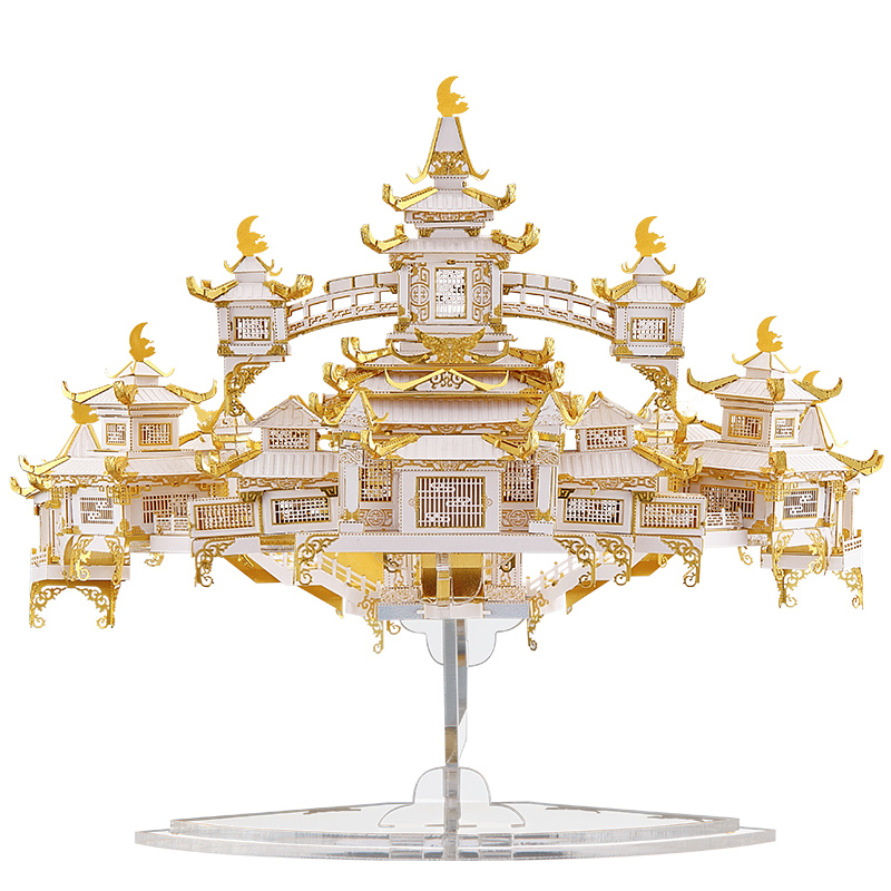 Piececool 3D Metal Jigsaw Puzzle THE MOON PALACE P143 WGK Jigsaw Puzzle for Adults.