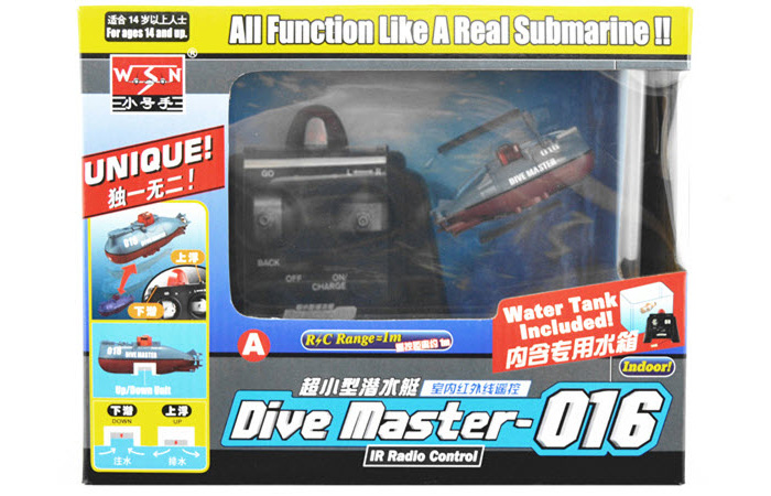 Remote Control Submarine (nuvo 30 gallon cube, nikko sea racer, automatic fish hook setting device).