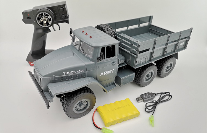 1/12 Scale Model Ural Military Truck, 6WD Radio Remote Control Truck Toy RC Car, kids gift.