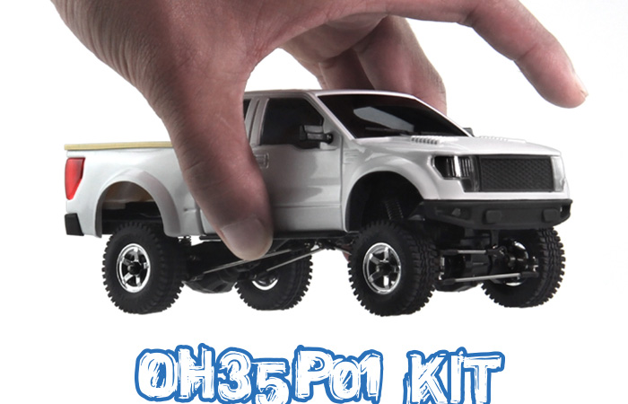 4WD Off-Road Pickup Truck Rock Climbing Remote Control Car, Orlandoo-Hunter OH35P01 Kit.