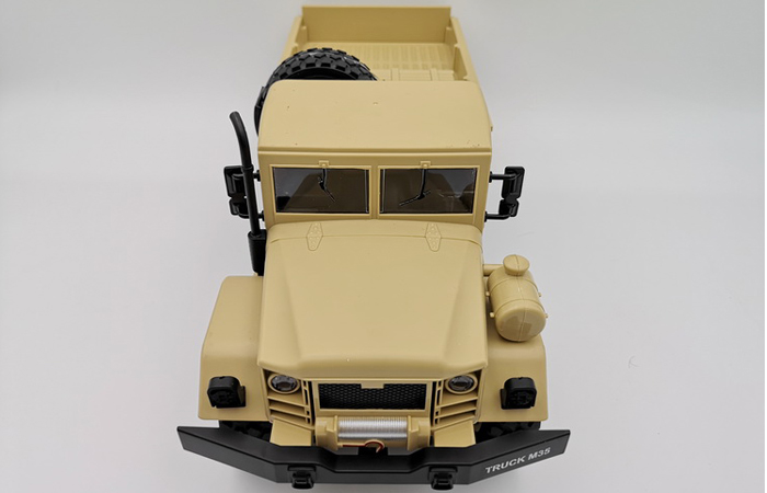 RC Crawler Car, 2.4GHz Radio Remote Control 6 Wheel Drive M35 Military Truck Scale Model.