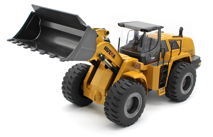 Alloy Electric RC Loader Scale Model, Wheel Loader, Front Loader, Construction Machinery Toy.