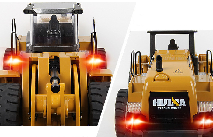 Alloy Electric RC Loader Scale Model, Wheel Loader, Front Loader, Construction Machinery Toy.