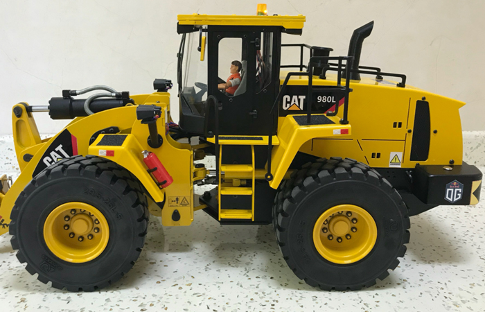 1/14 Scale Full Metal RC Hydraulic Loader, (volvo front loader, the construction news, remote control skid steer).