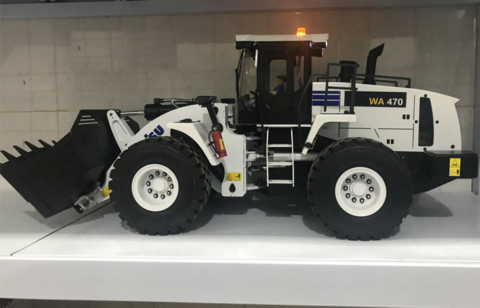 1/14 Scale Full Metal RC Hydraulic Loader, (used compact wheel loader, rc huina truck, construction rc cars).