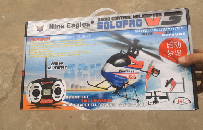 Nine Eagles 4CH SOAR PRO V1 (SOLO PRO V-260A).  4 Channel RC Mini Helicopter, Toy, Gift.