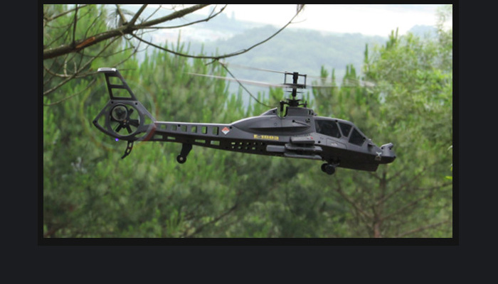 2.4Ghz 4 Channel Single Blade RC Helicopter, Electric Helicopter Toy, Comanche Military Toy.