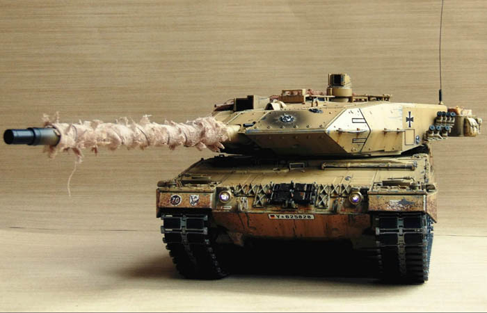 HENG-LONG Remote Control Scale Model Tank 3889 RTR GERMAN leopard 2 A6 Main Battle Tank.