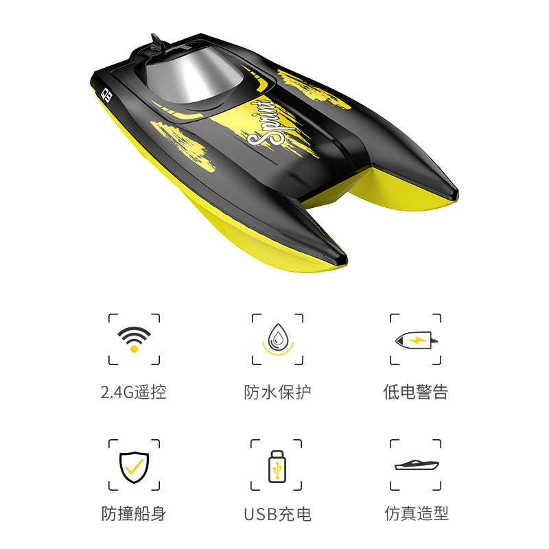 Remote control boat, RC Boat for Kids, RC Speedboat, High speed racing boat, Remote Control Boat for Pool and Lake. Remote Control Toy Gifts for Kids or Adults..