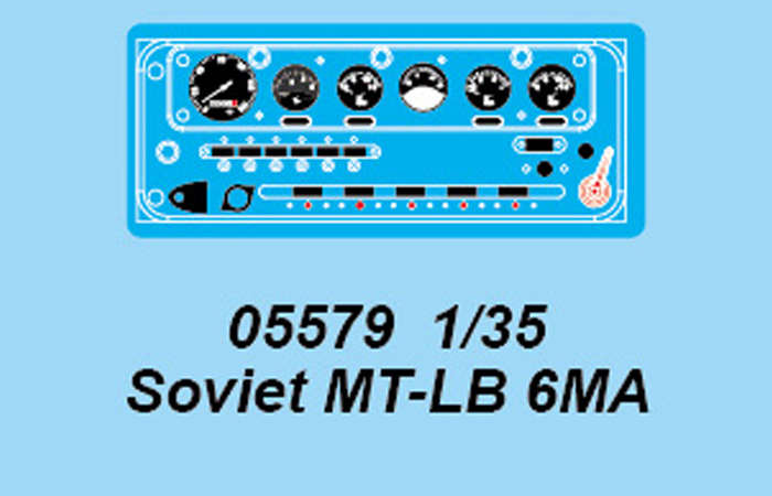 TRUMPETER 05579, 1/35 Scale Model Soviet MT-LB 6MA Armored Vehicles Plastic Model Kit.