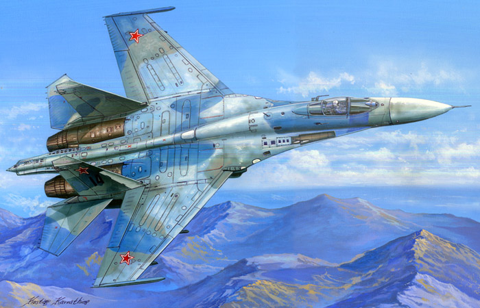 1/48 Scale Model Hobby Boss 81711 Su-27 Flanker B Jet Fighter Plastic Model kits.