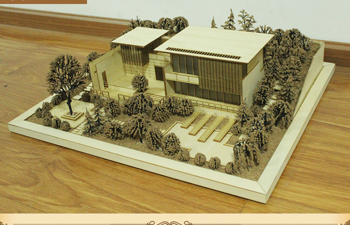 (DIY) Do It Yourself Building (Villa, House) Scale Model Kit, Sand Table Model.