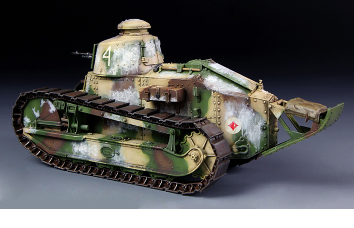 Meng-Model TS-008 1/35 Scale Plastic Model Kit French FT-17 Light Tank (Cast Turret Type) Scale  Model, Static Tank Model.