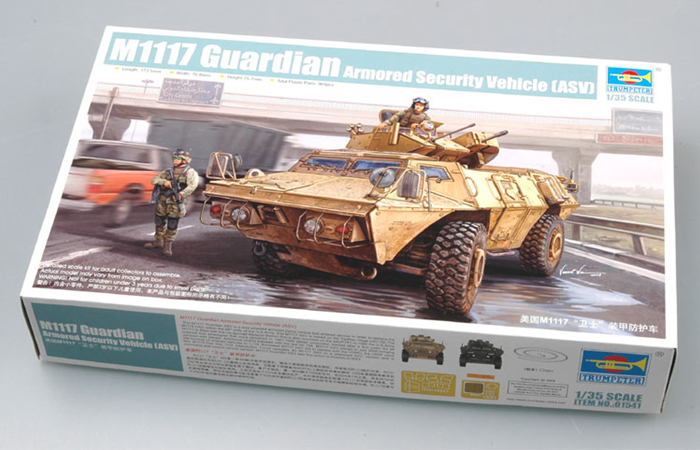 TRUMPETER Plastic Model Kit 01541, USA M1117 Guardian Armored Security Vehicle (ASV) Scale Model, Armored Car model