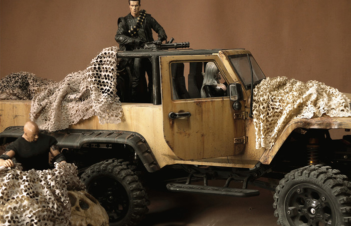 Camouflage Net For Scale Model RC Car, RC Truck, RC Ship, RC Military Vehicle, RC Tank.