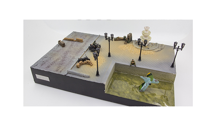 Precision Model Art PMA-P0211 WWII Malinava Counterattack Diorama, War Scenes Model Show.