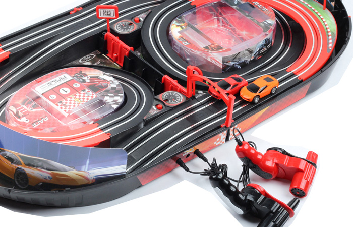 Portable Folding Hand Crank Generator, Cars McQueen Slot Car Track Racing Play Set.