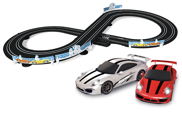 Top-Racer AGM MR-01 Slot Car Racing Sets, Remote Control Car Racing Track, Kids Toys Car Raceway.