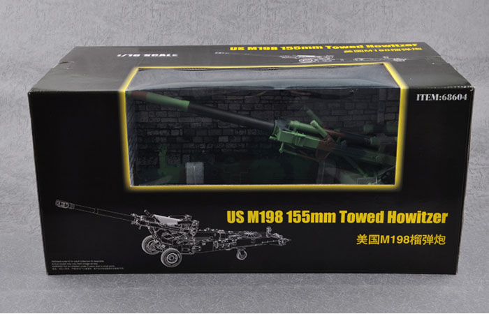 Merit International, 1/16 Scale US M198 155mm Towed Howitzer Finished model, Trumpeter OEM 68604  Model Kit Static Model