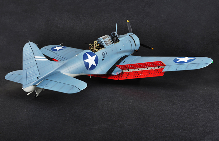 Merit Plastic Finished Model, 1/18 Scale World War II model airplane, U.S. NAVY SBD-3 DAUNTLESS Static airplane Model, airplane Model collection 