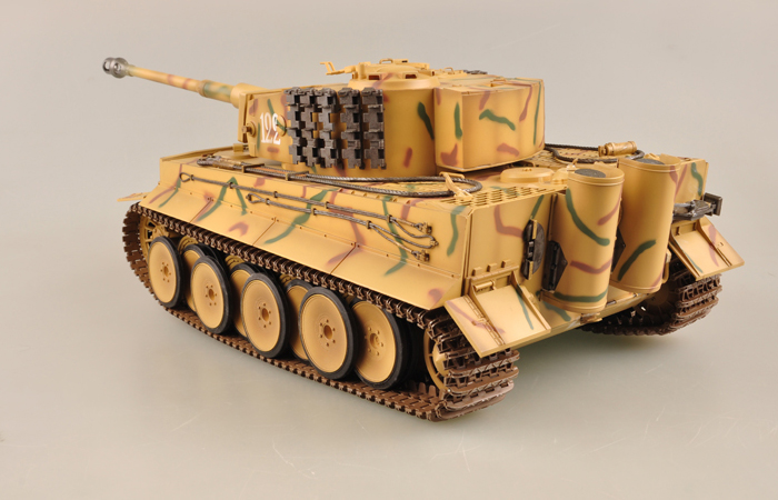 Radio remote control 1/16 Large Scale Model Tank World War II German Tiger I, IR BATTLE Games, Trumpeter model 00808, RC Tank