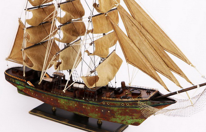 Wooden Ancient Sailing Boat Scale Model, Wood Crafts, Wooden Decorations, Handmade Crafts.