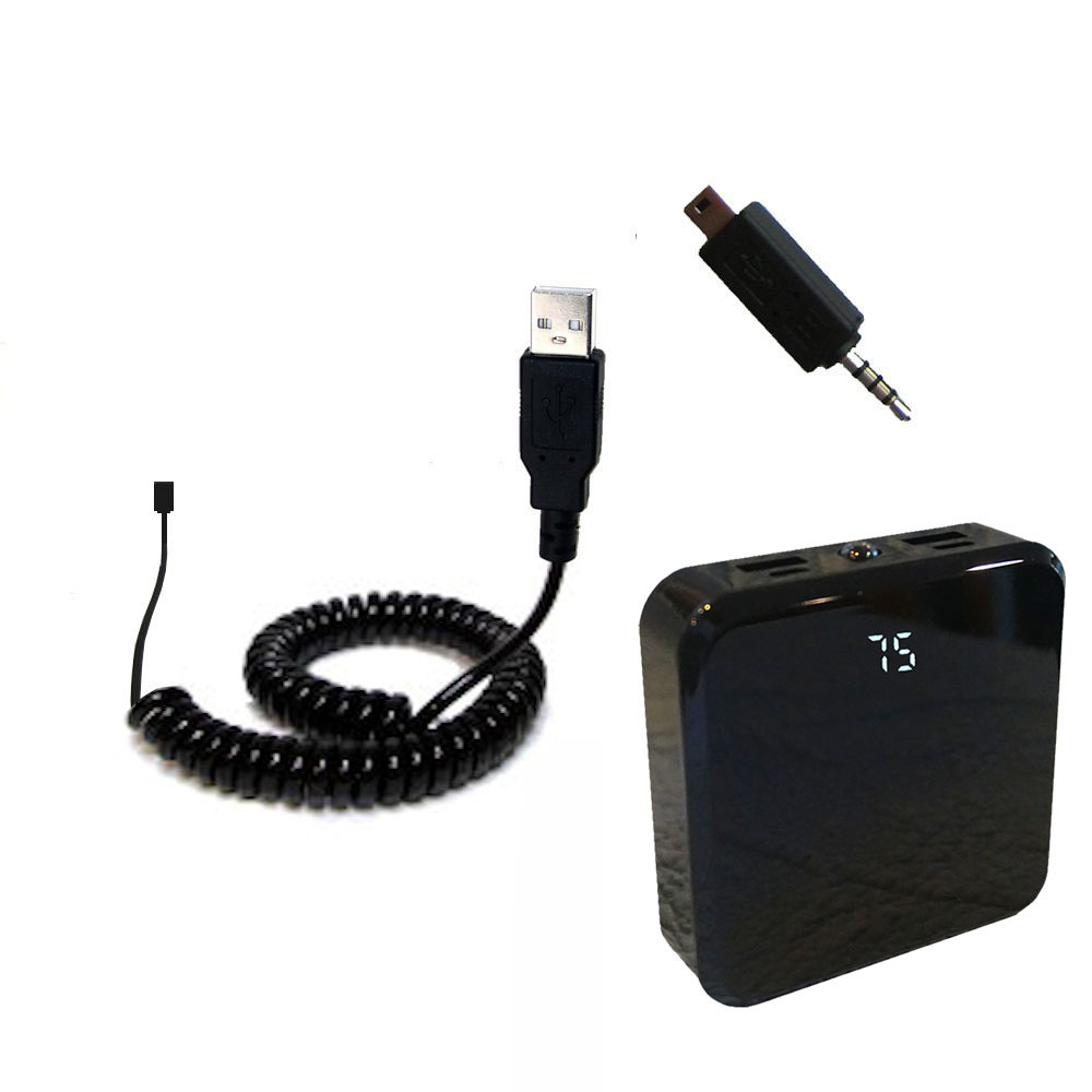 Portable power built with upgradeable TipExchange Technology Gomadic Advanced Olympus XZ-2 compatible AA Battery Pack Charge Kit 