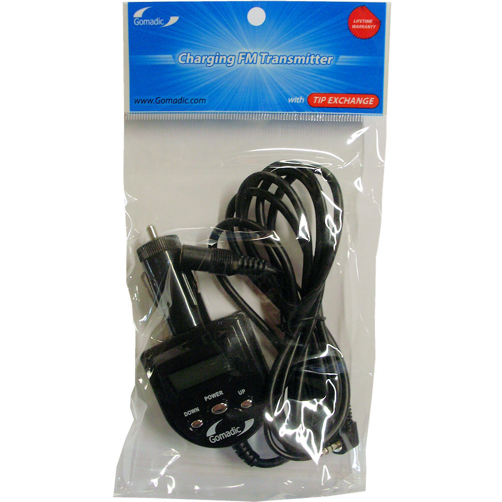 3rd Generation Audio FM Transmitter and Car Vehicle Charger suitable for the Sony Ericsson Yendo Yendo A - Uses Gomadic TipExchange Technology