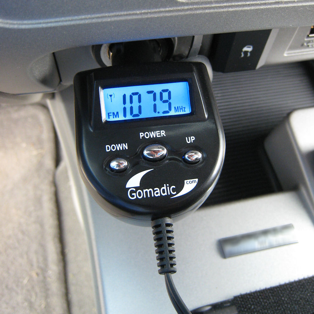 3rd Generation Audio FM Transmitter and Car Vehicle Charger suitable for the Mio 136 - Uses Gomadic TipExchange Technology