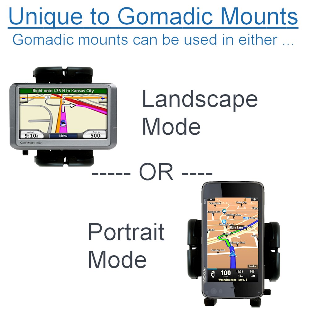 Gomadic Air Vent Clip Based Cradle Holder Car / Auto Mount suitable for the Garmin Nuvi 40 40LM - Lifetime Warranty