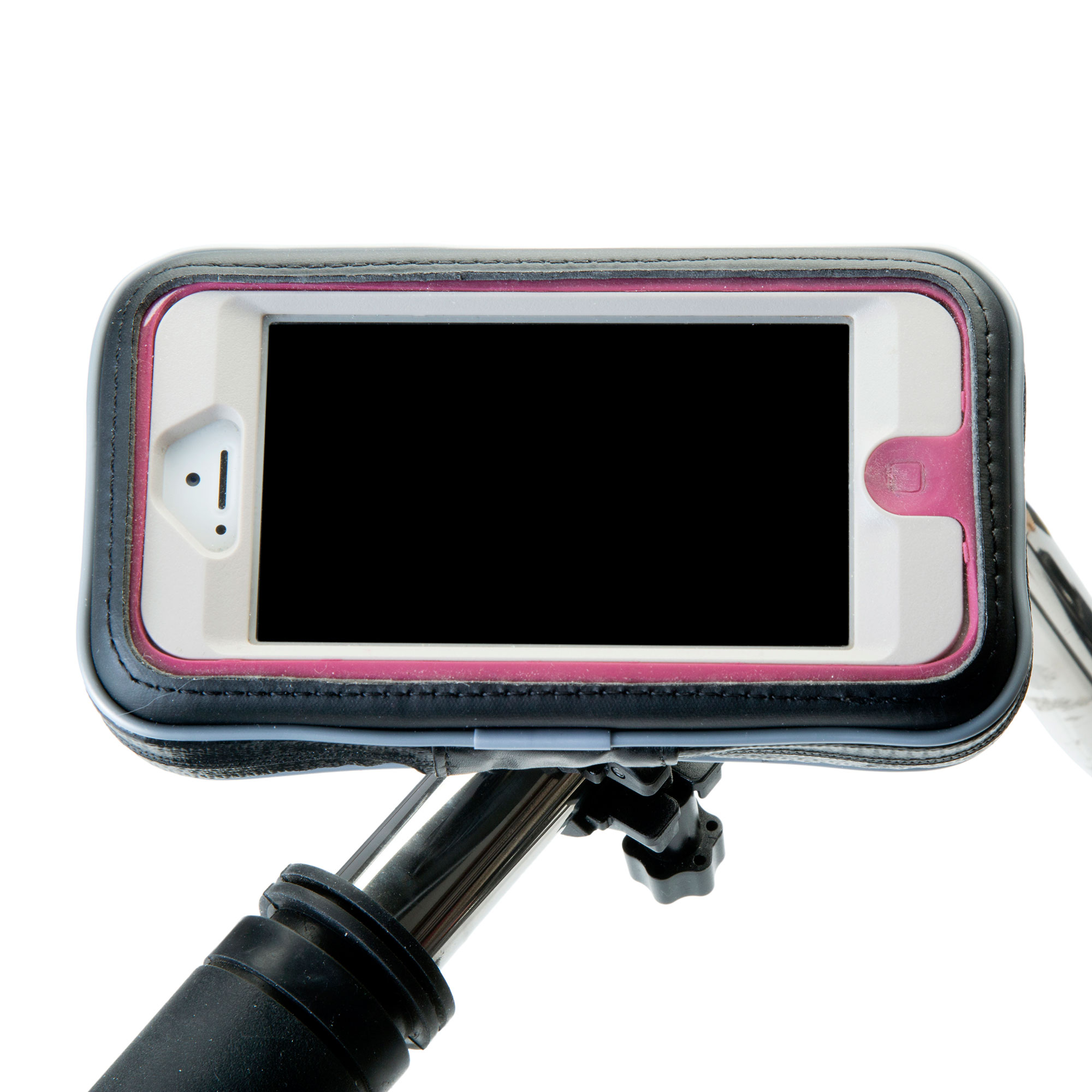Heavy Duty Weather Resistant Bicycle / Motorcycle Handlebar Mount Holder Designed for the HTC One mini