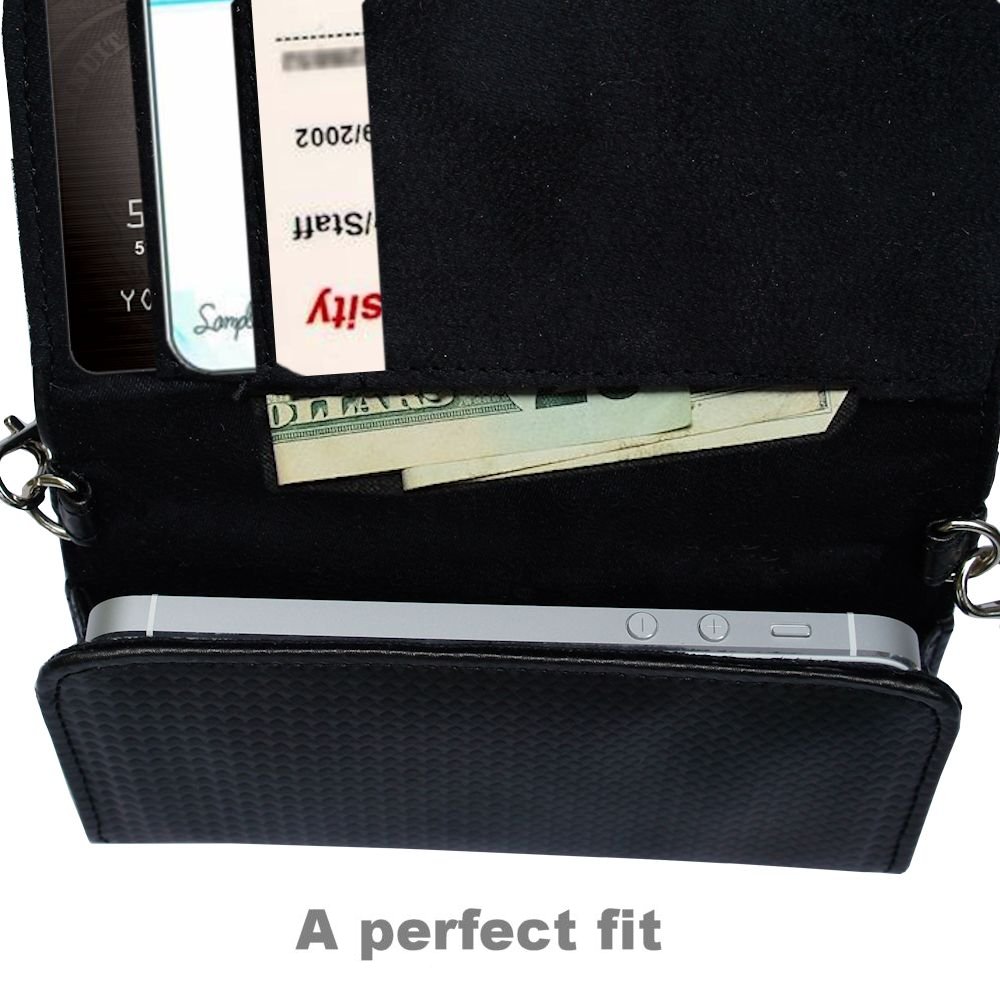 Purse Handbag Case for the HTC Imagio with both a hand and shoulder loop - Color Options Blue Pink White Black and Red