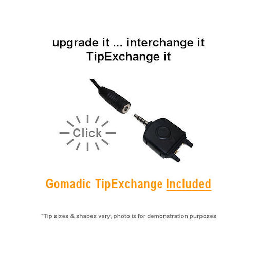 Gomadic Car and Wall Charger Essential Kit suitable for the Sony Ericsson J210i - Includes both AC Wall and DC Car Charging Options with TipExchange