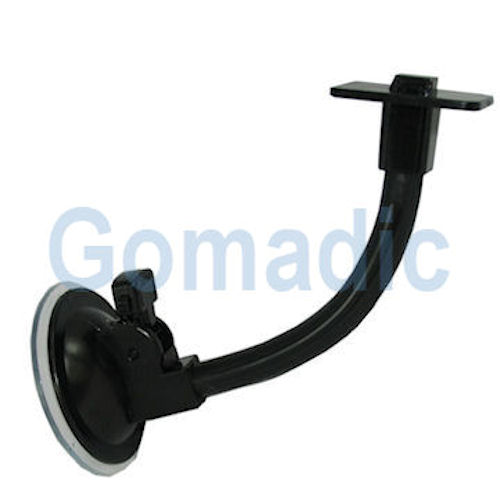 Gomadic Brand Flexible Car Auto Windshield Holder Mount designed for the Garmin GPSMAP 64 / 64s / 64st - Gooseneck Suction Cup Style Cradle