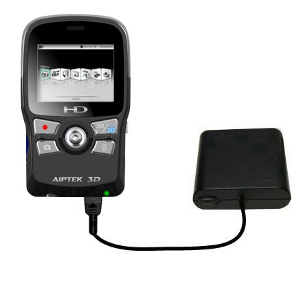 AA Battery Pack Charger compatible with the Aiptek i2 3D Video Camcorder