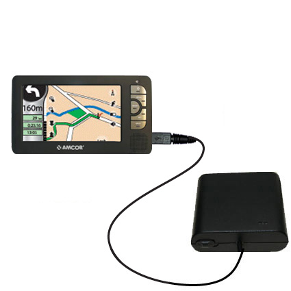AA Battery Pack Charger compatible with the Amcor Navigation GPS 5600