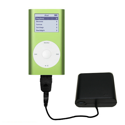 Portable Emergency Battery Charger suitable for the Apple iPod Mini - with Gomadic Brand TipExchange Technology