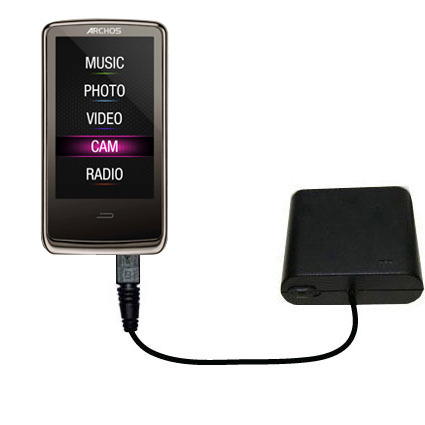 AA Battery Pack Charger compatible with the Archos 3Cam Vision