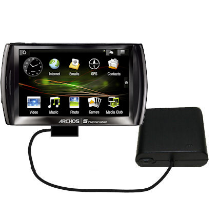 AA Battery Pack Charger compatible with the Archos 5 Internet Tablet with Android