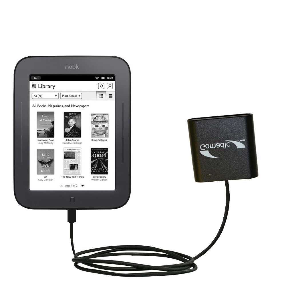 AA Battery Pack Charger compatible with the Barnes and Noble NOOK GlowLight BNRV500