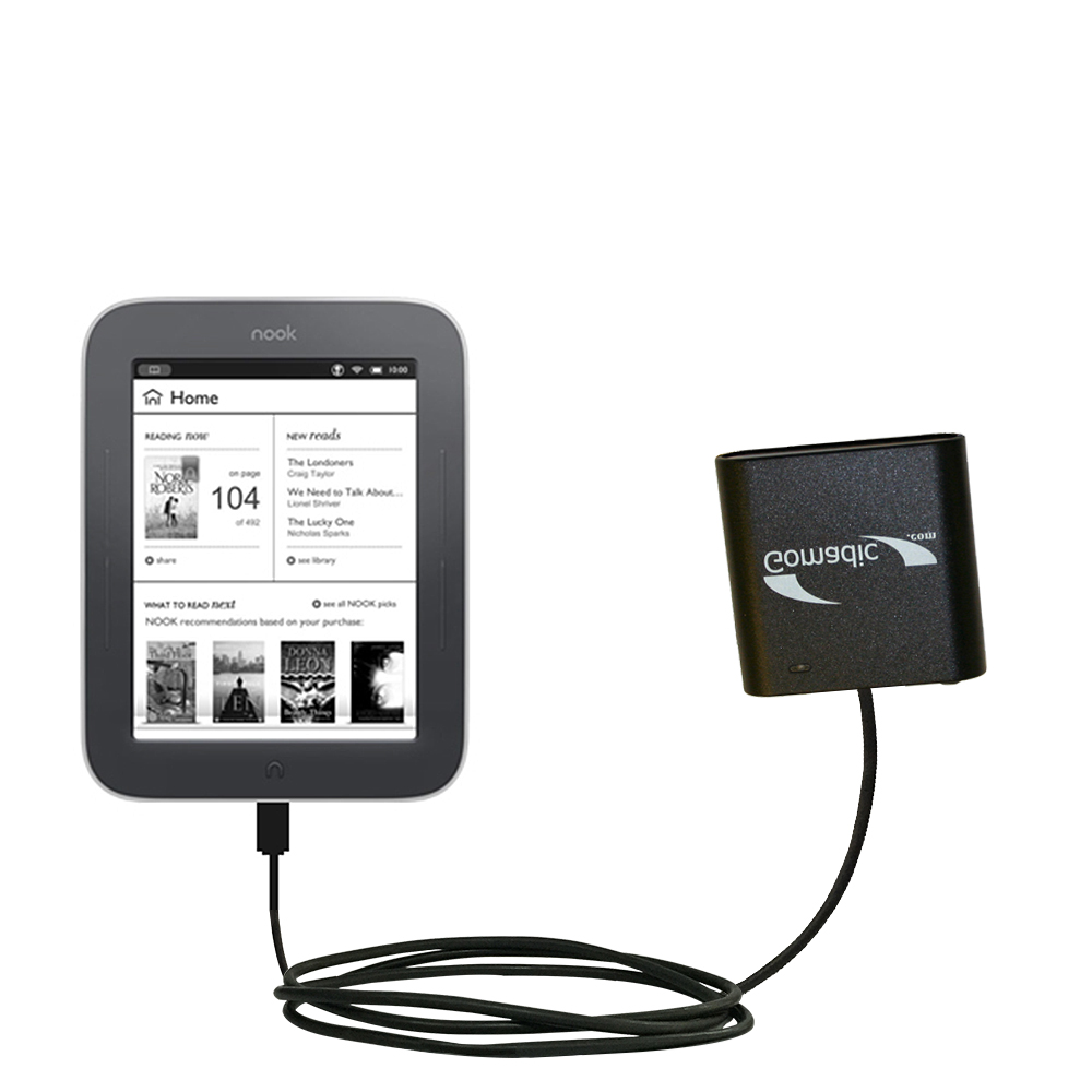 AA Battery Pack Charger compatible with the Barnes and Noble Nook Simple Touch